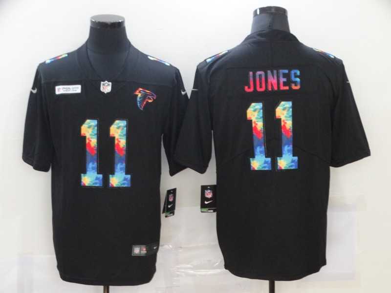 Nike Atlanta Falcons #11 Julio Jones Multi-Color Black Crucial Catch Vapor Untouchable Limited Jersey